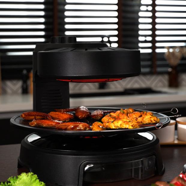 Pyroglow Electric Smokeless Grill - Restaurant-Quality Grilling Indoors