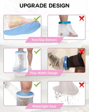 Shower Like You’re Not Injured! Ultimate Waterproof Cast Cover – No Leaks, No Slips, Just Freedom!