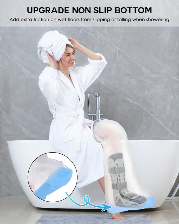 Shower Like You’re Not Injured! Ultimate Waterproof Cast Cover – No Leaks, No Slips, Just Freedom!