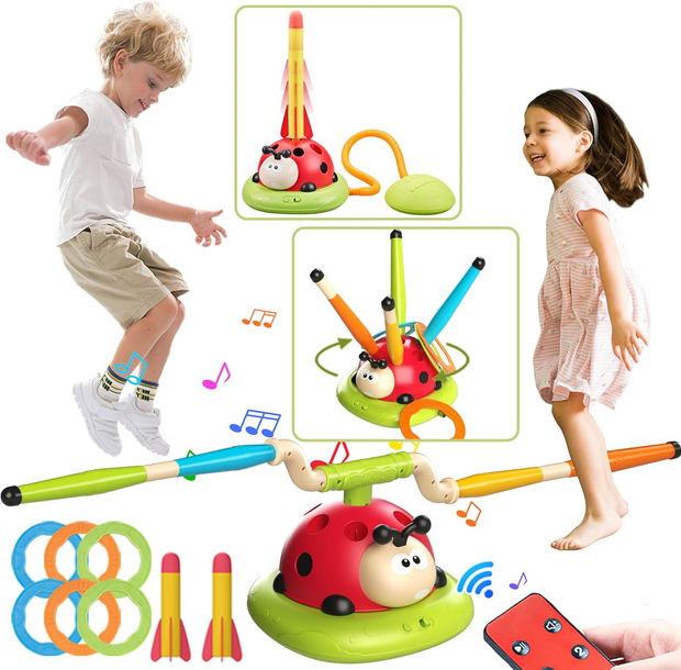 Jump Higher, Launch Farther & Spin Fiercer – All-in-One Wireless 3-in-1 Jump Rope Machine!