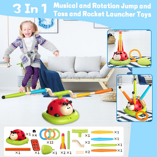 Jump Higher, Launch Farther & Spin Fiercer – All-in-One Wireless 3-in-1 Jump Rope Machine!