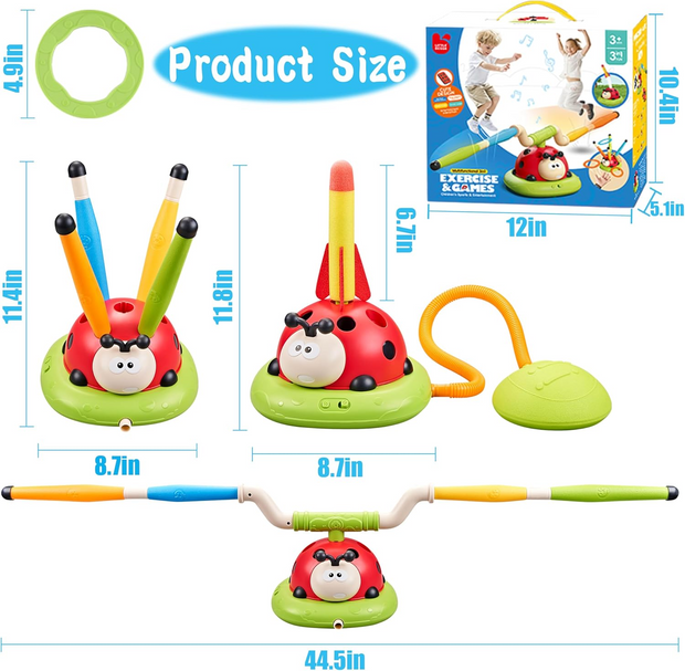 Jump Higher, Launch Farther & Spin Fiercer – All-in-One Wireless 3-in-1 Jump Rope Machine!
