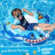 2-Pack Battle Blaster Pool Floats – Ride the Shark or Rule the Pirate Ship!