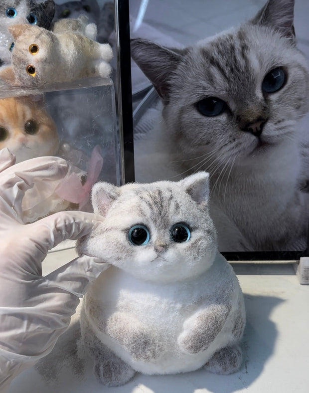 Ultra-Squishy Chubby Cat Toy – Adorably Handmade, Stress-Relieving, Stylish Decor, and Fun to Dress Up