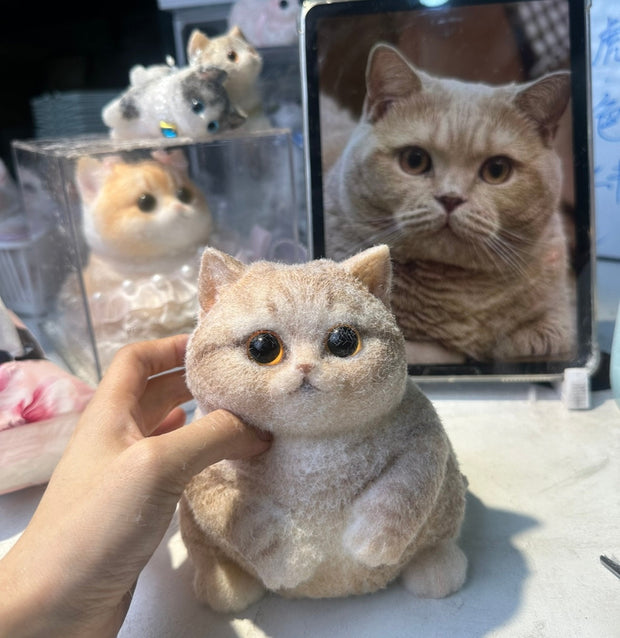 Ultra-Squishy Chubby Cat Toy – Adorably Handmade, Stress-Relieving, Stylish Decor, and Fun to Dress Up