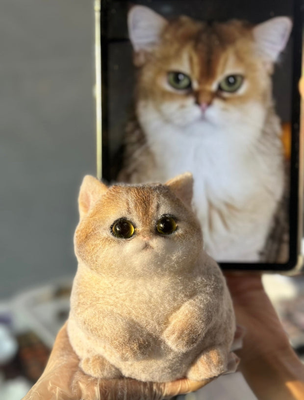 Ultra-Squishy Chubby Cat Toy – Adorably Handmade, Stress-Relieving, Stylish Decor, and Fun to Dress Up