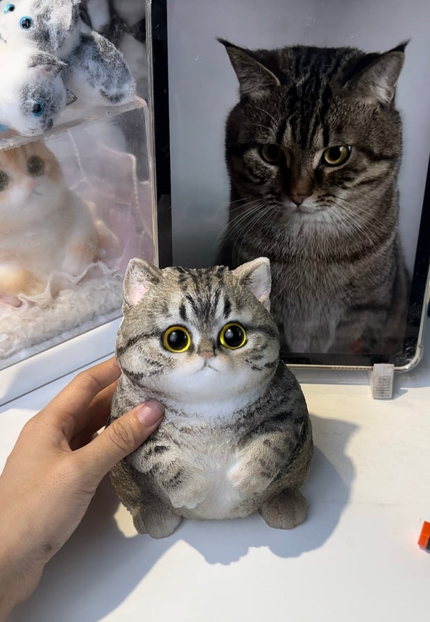 Ultra-Squishy Chubby Cat Toy – Adorably Handmade, Stress-Relieving, Stylish Decor, and Fun to Dress Up
