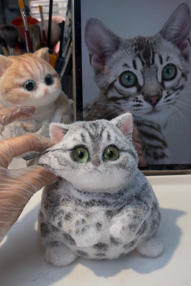 Ultra-Squishy Chubby Cat Toy – Adorably Handmade, Stress-Relieving, Stylish Decor, and Fun to Dress Up