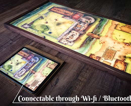 Portable Game Display with 4 Kobold Dice Trays