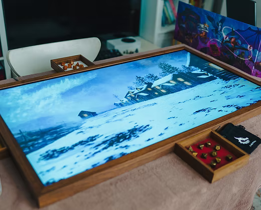 Portable Game Display with 4 Kobold Dice Trays