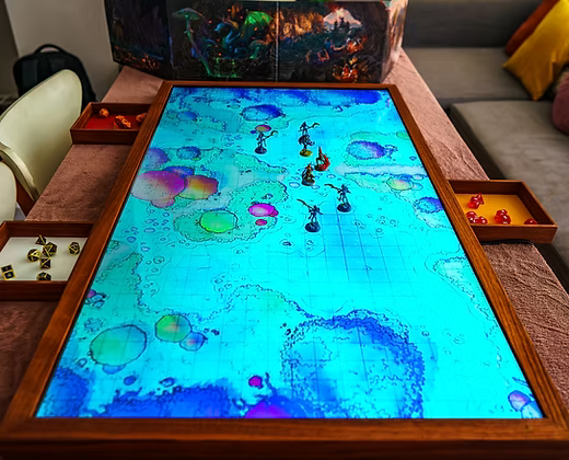Portable Game Display with 4 Kobold Dice Trays