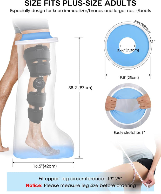 Shower Like You’re Not Injured! Ultimate Waterproof Cast Cover – No Leaks, No Slips, Just Freedom!