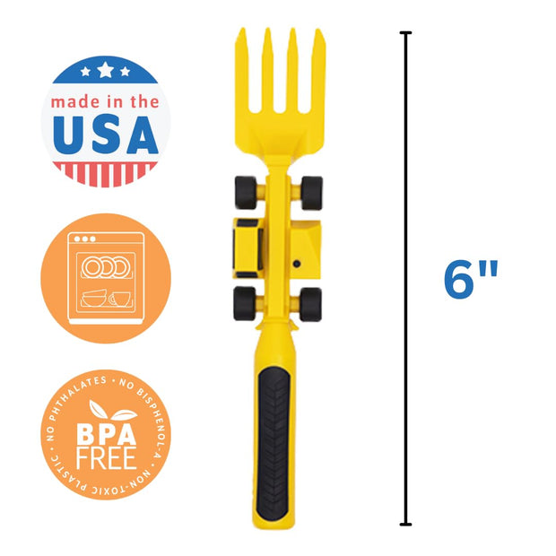 Toddler Construction Plate & Utensils Set — Fun, Safe, and Educational Mealtime Kit!