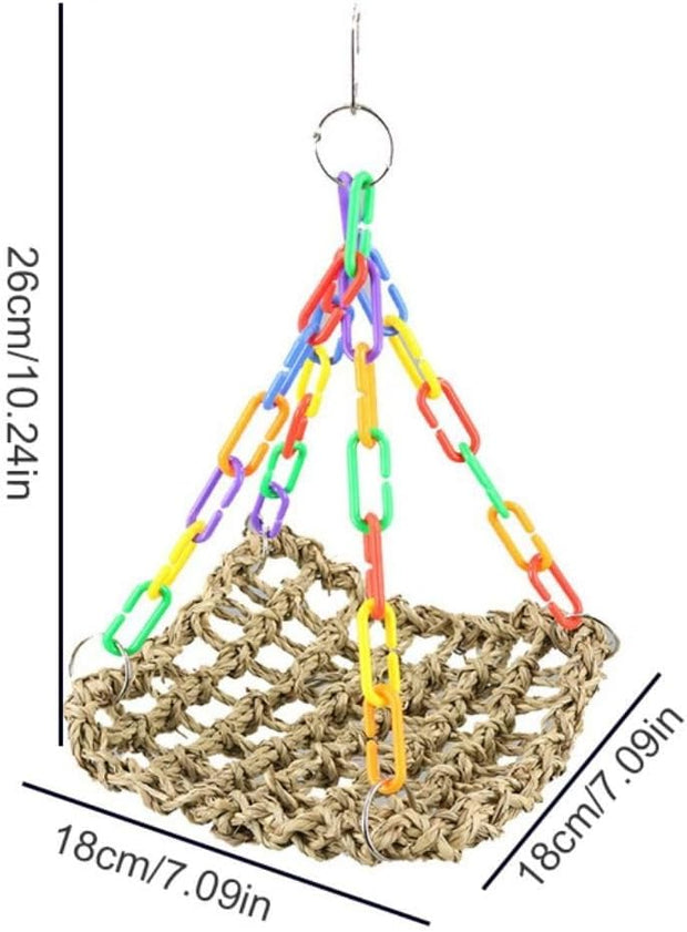 Ultimate Parrot Swing Toy | Stress-Busting, Cage-Decorating, Fun-Filled Perch for Happy Birds!