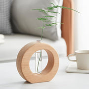 Wooden Hydroponic Vase