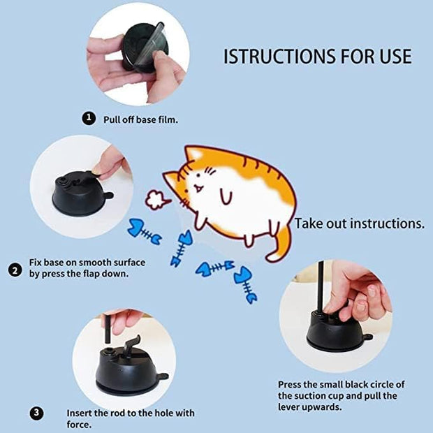 IInteractive Cat Toy 🐦 – Natural Bird Feathers, Manual & Auto Modes