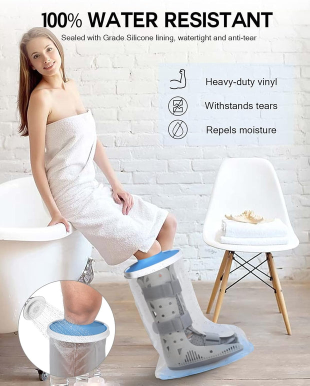 Shower Like You’re Not Injured! Ultimate Waterproof Cast Cover – No Leaks, No Slips, Just Freedom!