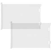 Extra-Wide Retractable Baby & Pet Gate – 55" Mesh Safety Barrier for Stairs, Doorways & More | Tall 33", Indoor/Outdoor Use (White)
