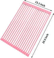 🌸 Silicone Over-the-Sink Rack – Foldable, Heat-Resistant &amp; Multipurpose