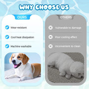 Dog Cooling Mat｜2025 Upgraded Cooling Pad — Keep Your Furry Friend Cool &amp; Comfy All Summer! ❄️🐾