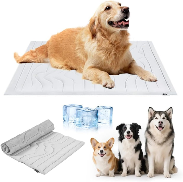 Dog Cooling Mat｜2025 Upgraded Cooling Pad — Keep Your Furry Friend Cool &amp; Comfy All Summer! ❄️🐾