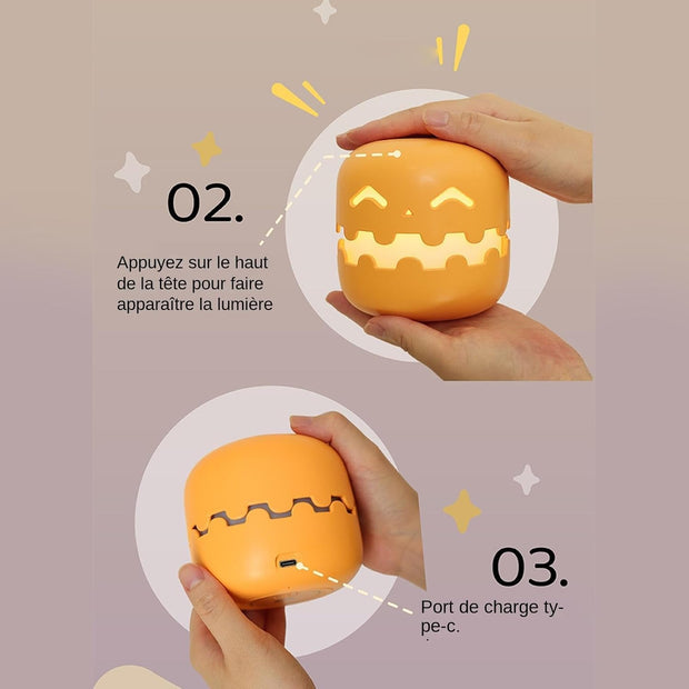 Cozy Pumpkin Light – Rechargeable, Portable & Perfect Anywhere
