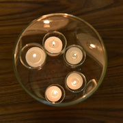Elegant 5-Piece Glass Hurricane Candle Holder Set – Create Stunning Centerpieces with Floating or Pillar Candles
