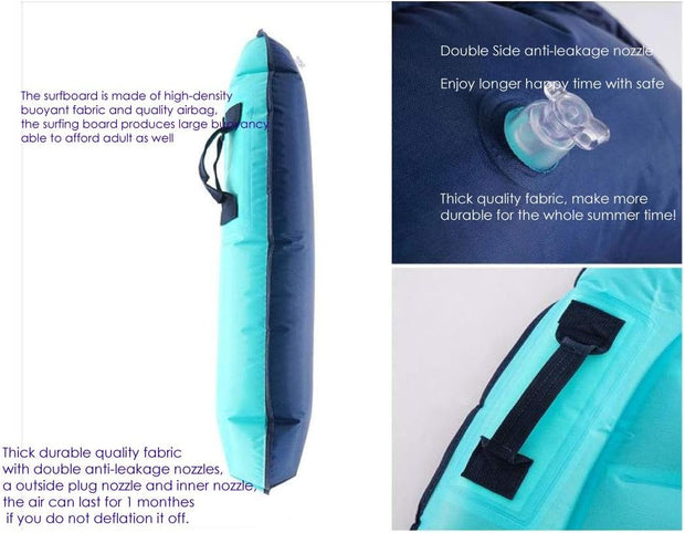🏄Turn Every Pool Day into a Party – ☀️ Dual-Color Surf Board with Super Buoyancy & Grip!