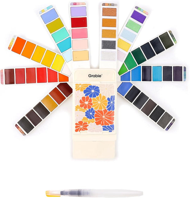 56-Color Foldable Watercolor Set – Paint Anywhere, Create Everywhere!