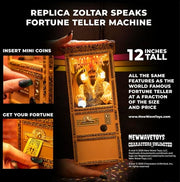 Miniature replica fortune-telling machine - with animation