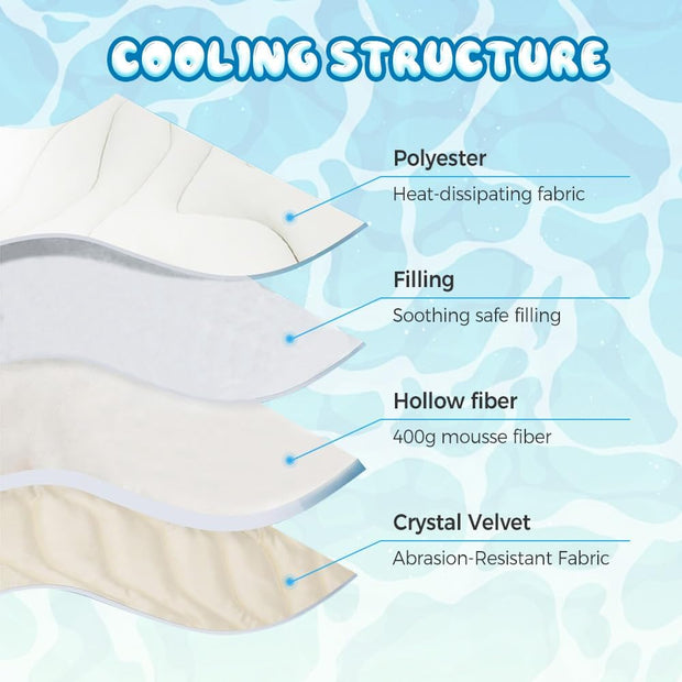 Dog Cooling Mat｜2025 Upgraded Cooling Pad — Keep Your Furry Friend Cool &amp; Comfy All Summer! ❄️🐾