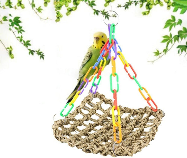 Ultimate Parrot Swing Toy | Stress-Busting, Cage-Decorating, Fun-Filled Perch for Happy Birds!