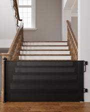 Extra-Wide Retractable Baby & Pet Gate – 55" Mesh Safety Barrier for Stairs, Doorways & More | Tall 33", Indoor/Outdoor Use (White)