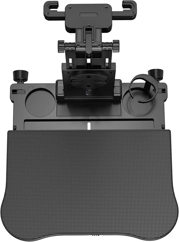 Transform Your Ride! Expandable Car Tray Table for Eating, Working & Relaxing – Fits Steering Wheel & Backseat | With Cup, Phone & Laptop Holders