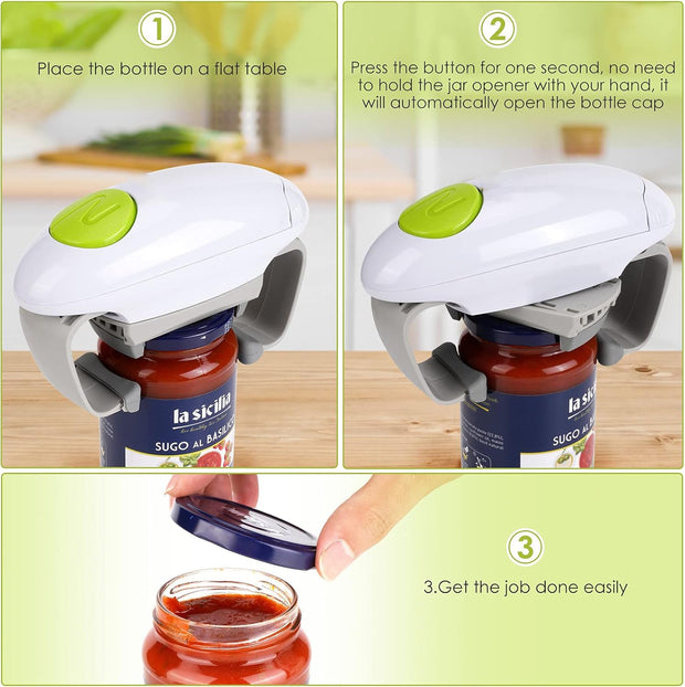 🟢 Electric Jar Opener – Open Jars with Just One Touch