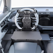 Transform Your Ride! Expandable Car Tray Table for Eating, Working & Relaxing – Fits Steering Wheel & Backseat | With Cup, Phone & Laptop Holders