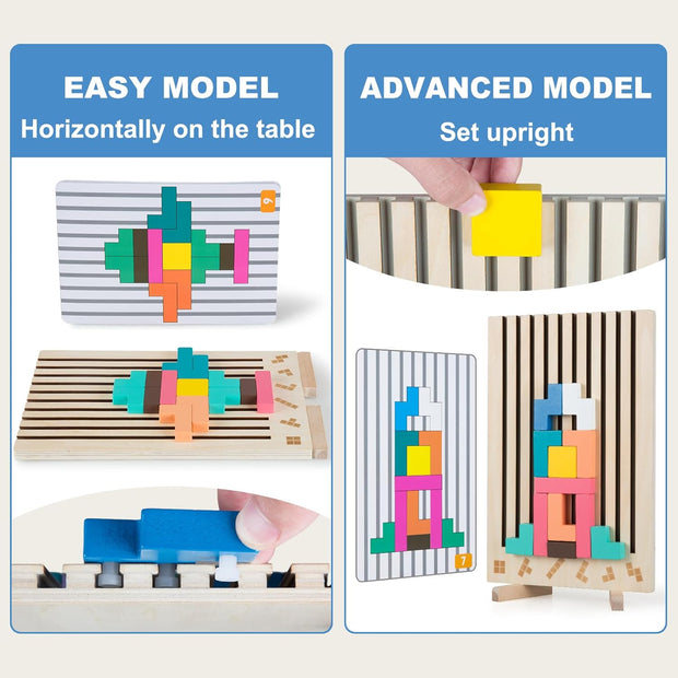 Engaging Wooden Brain Puzzle for Seniors – Boost Memory, Focus & Joy with Every Piece