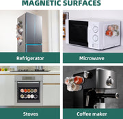 🧲 Magnetic Spice Jars Set – The Smartest Way to Spice Up Your Kitchen! 🌶️✨