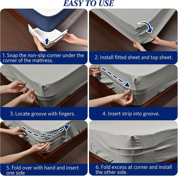 Universal Bed Sheet Straps – Smooth, Wrinkle-Free Sleep Every Night