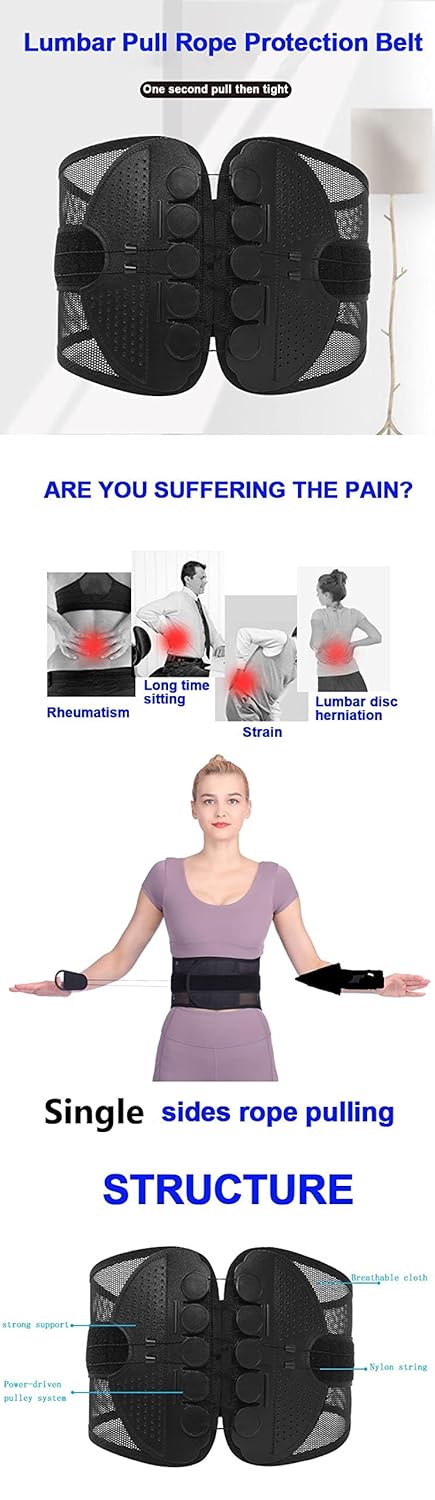 Instantly Erase Lower Back Pain – Pulley Power Brace for Unstoppable Lumbar Support & Spine Rescue