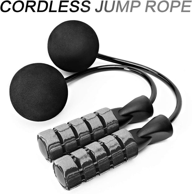 Cordless Weighted Jump Rope – Tangle-Free, Adjustable, Full-Body Burn for All Ages!
