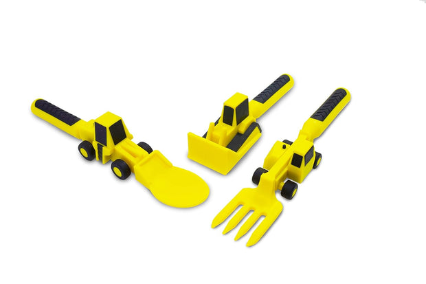Toddler Construction Plate & Utensils Set — Fun, Safe, and Educational Mealtime Kit!