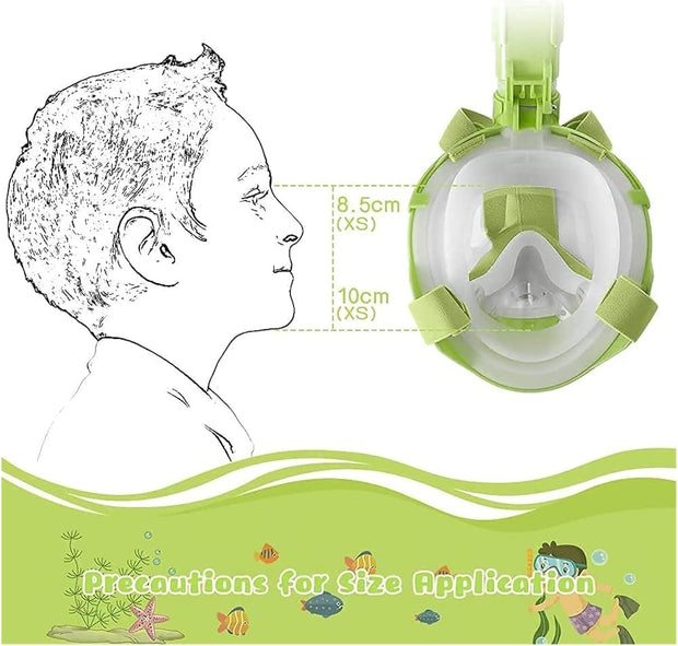 Dive Into Fun! The Cutest Full-Face Snorkel Mask for Kids – 180° View + Foldable Tube + Zero Leaks!