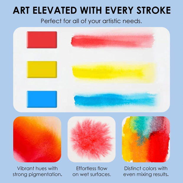 56-Color Foldable Watercolor Set – Paint Anywhere, Create Everywhere!