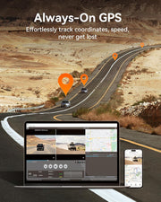 4-Inch 4K Mirror Dash Cam — Clear Night Vision, WiFi, Voice Control &amp; Built-In GPS 🚗📹