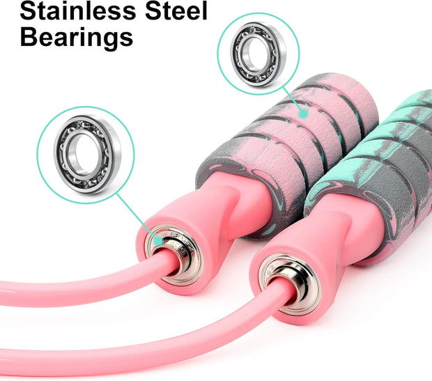 Cordless Weighted Jump Rope – Tangle-Free, Adjustable, Full-Body Burn for All Ages!