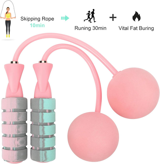 Cordless Weighted Jump Rope – Tangle-Free, Adjustable, Full-Body Burn for All Ages!