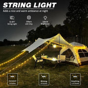Light Up Every Moment – 2-in-1 Lantern & 100 LED String That Turns Any Night into Magic!
