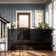 Extra-Wide Retractable Baby & Pet Gate – 55" Mesh Safety Barrier for Stairs, Doorways & More | Tall 33", Indoor/Outdoor Use (White)