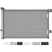 Extra-Wide Retractable Baby & Pet Gate – 55" Mesh Safety Barrier for Stairs, Doorways & More | Tall 33", Indoor/Outdoor Use (White)
